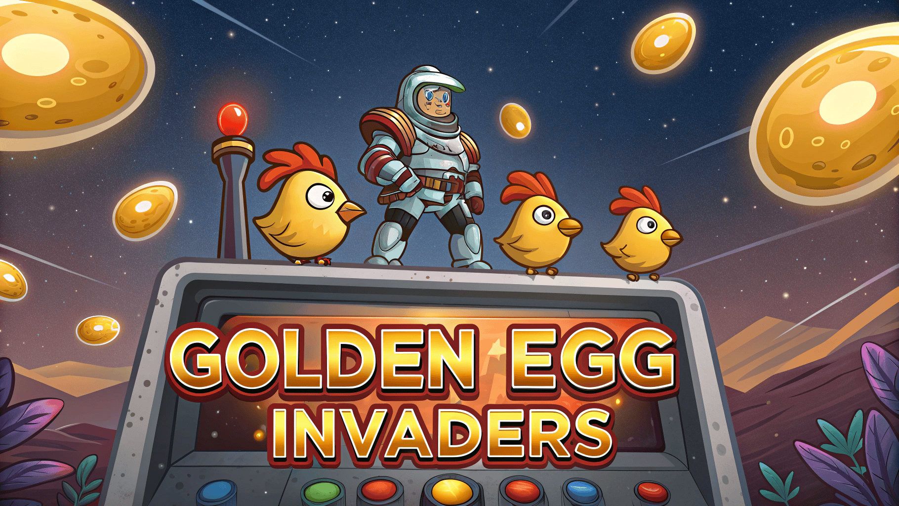 Bonus Luar Angkasa di Golden Egg Invaders dari NetEnt